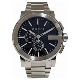 Gucci-Relógio Gucci G Chrono 101.2 Quartz Tamanho Grande-Outro