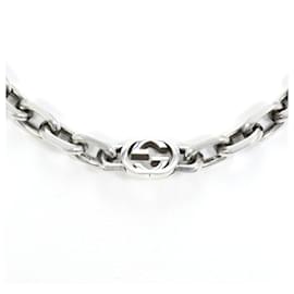 Gucci-Gucci Interlocking G Silver Necklace-Other