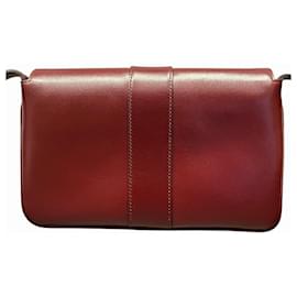 Gucci-Gucci GG Marmont Ally 550129 Bordeaux Shoulder Bag-Dark red