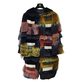 Fendi-Fendi  Fendi Fur Fall 2015/16 Coat Sz.42-Multiple colors