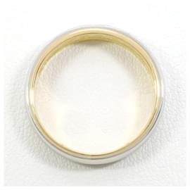 Burberry-Burberry PT900 K18YG Band Ring-Golden,Other
