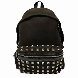 Yves Saint Laurent Black Studded Backpack Black