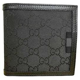 Gucci-Gucci Black Nylon Coin Purse-Black