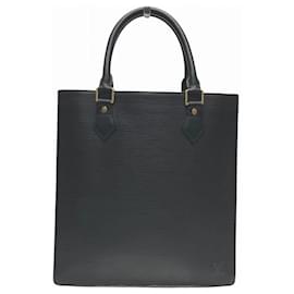 Louis Vuitton-Louis Vuitton Epi Sac Plat PM M52742 Tote Handbag-Black