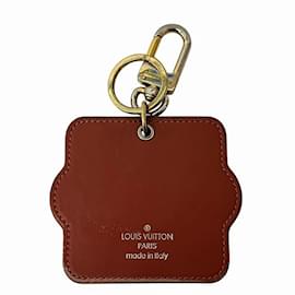 Louis Vuitton-Louis Vuitton Vernis Portoc Animal Face Keychain-Brown
