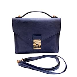 Louis Vuitton-Louis Vuitton Epi Monceau M52122 Shoulder Bag-Black