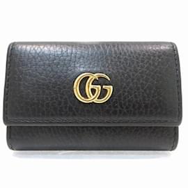 Gucci-Gucci GG Marmont 6-Key Case-Black