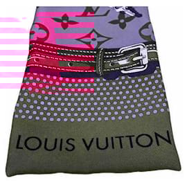 Louis Vuitton-Louis Vuitton Bandeau Pop Confidential Scarf-Pink,Red