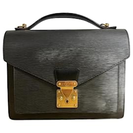 Louis Vuitton-Louis Vuitton Epi Monceau Handbag-Black
