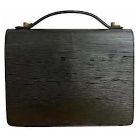 Louis Vuitton-Louis Vuitton Epi Monceau Handbag-Black