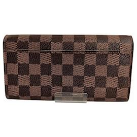 Louis Vuitton-Louis Vuitton Damier Portefeuille Sarah Long Wallet-Brown