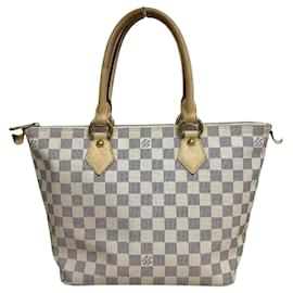 Louis Vuitton-Louis Vuitton Damier Azur Saleya PM Tote Bag-White