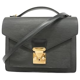 Louis Vuitton-Louis Vuitton Epi Monceau Handbag in Noir-Black