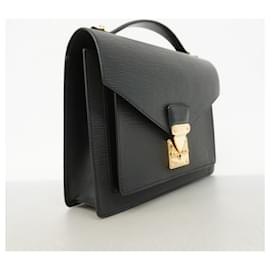 Louis Vuitton-Louis Vuitton Epi Monceau Handbag in Noir-Black