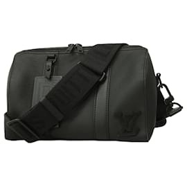 Louis Vuitton-Louis Vuitton Aerogram City Keepall Shoulder Bag-Black