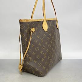 Louis Vuitton-Louis Vuitton Monogram Neverfull MM Tote Bag-Brown
