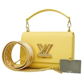 Louis Vuitton-Louis Vuitton Epi Twist MM Shoulder Bag-Yellow