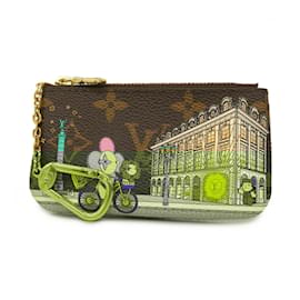 Louis Vuitton-Louis Vuitton Monogram Vivienne Pochette Cle M81639 Coin Case-Brown