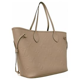 Louis Vuitton-Louis Vuitton Monogram Empreinte Neverfull MM Tote Bag-Grey