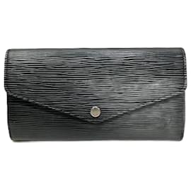 Louis Vuitton-Louis Vuitton Epi Portefeuille Sarah M60582 Long Wallet-Black