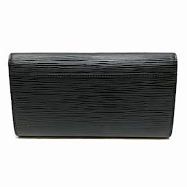 Louis Vuitton-Louis Vuitton Epi Portefeuille Sarah M60582 Long Wallet-Black