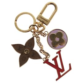 Louis Vuitton-LOUIS VUITTON Porte Cles Spring Street Charm metal Gold M00556 LV Auth 112636-Golden