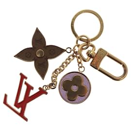Louis Vuitton-LOUIS VUITTON Porte Cles Spring Street Charm metal Gold M00556 LV Auth 112636-Golden