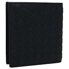 Autre Marque-BOTTEGA VENETA INTRECCIATO Wallet Leather Navy Auth 105938-Navy blue