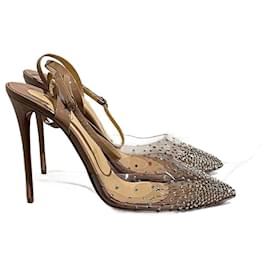 Christian Louboutin-CHRISTIAN LOUBOUTIN Heels T.EU 40 Leather-Beige