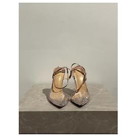 Christian Louboutin-CHRISTIAN LOUBOUTIN Heels T.EU 40 Leather-Beige