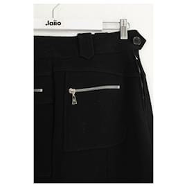 Louis Vuitton-Cashmere skirt-Black