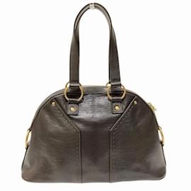 Yves Saint Laurent-Yves Saint Laurent Muse Handbag-Chocolate