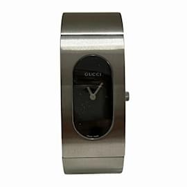 Gucci-GUCCI Black Dial Bangle Watch 2400L Quartz Ladies-Other