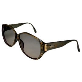Dior Gold Plastic Sunglasses Golden