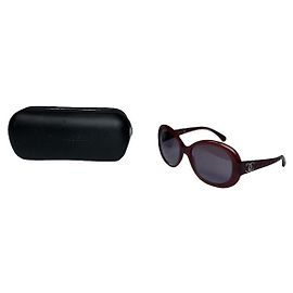Chanel Black Plastic Sunglasses Black