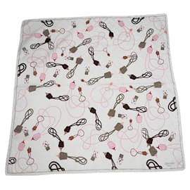 Céline-CELINE Silk handkerchief T.  Silk-White