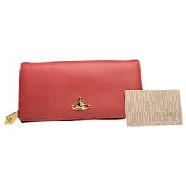 Cartera de cuero rojo Vivienne Westwood Roja
