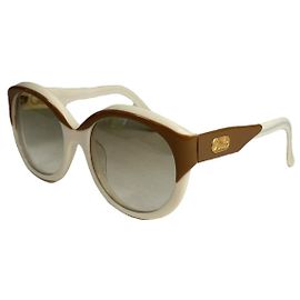 Céline Gafas de sol de plástico blanco Celine Blanco