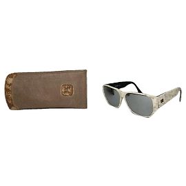 Céline Gafas de sol de plástico blanco Celine Blanco