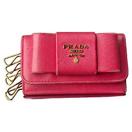 Sac en cuir rose Prada Rose
