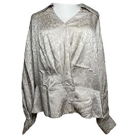 Dior J'adore Top de Seda Prateada Prata