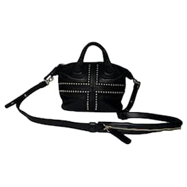 Givenchy Nightingale Black Leather Handbag Black