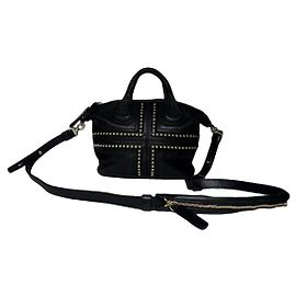 Givenchy Nightingale schwarze Lederhandtasche Schwarz