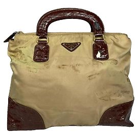 Bolso de mano de poliéster multicolor Prada Multicolor