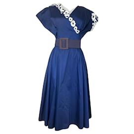 Dior-DIOR Dresses T.International M Cotton-Navy blue