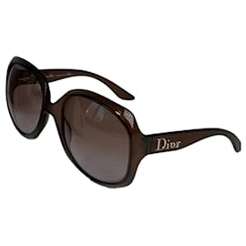 Dior Brown Plastic Sunglasses Brown
