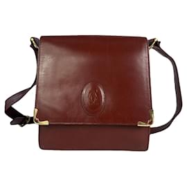 Cartier-CARTIER Handbags T.  Leather-Dark red