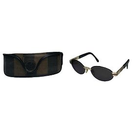 Fendi Black Metal Sunglasses Black