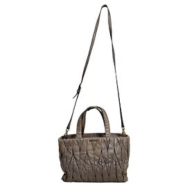Bolsa de couro matelassé roxa Miu Miu Roxo