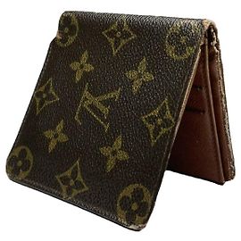 Bolsa de couro marrom Louis Vuitton Marrom